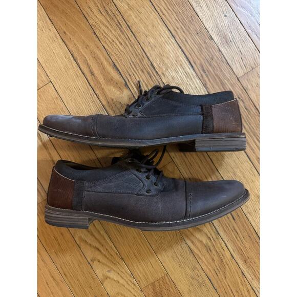Bull Boxer Other - Men’s Size 9 Bullboxer Shoes Casual Cap Toe Oxford Brown Leather Lace Up Low Top